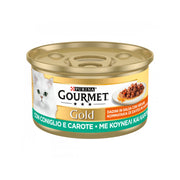 Purina Gourmet Gold Dadini In Salsa Con Coniglio E Carote Per Gatti Lattina 85g-2