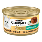 Purina Gourmet Gold Tortini Gatto con Tacchino e Spinaci 85g-1