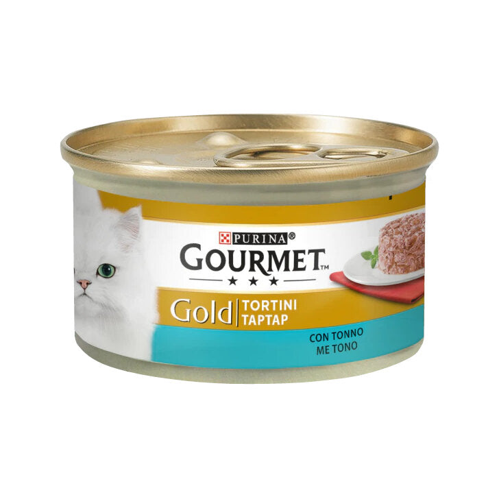 Purina Gourmet Gold Tortini Con Tonno Per Gatti Lattina 85g-2