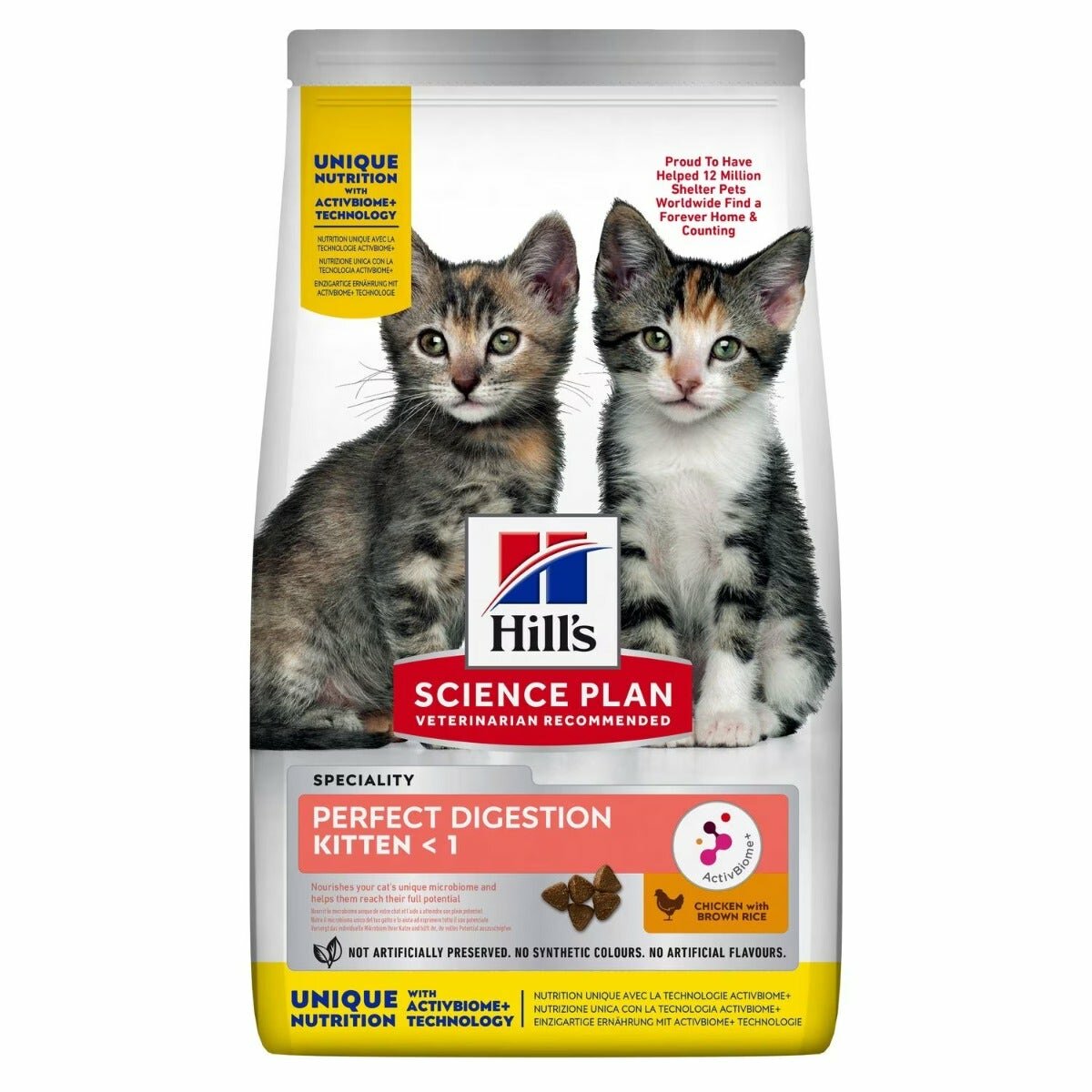 Hill's Science Plan Perfect Digestion Cibo Secco Con Pollo Per Gattini Sacco 300g-2