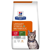 Hill's Prescription Diet C/D Multicare Stress+Metabolic Crocchette Al Pollo Per Gatti Sacco 3Kg-2