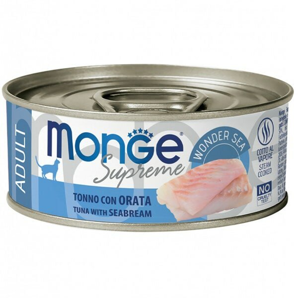 Monge Supreme Tonno Orata Cibo Umido Gatti Adulti 80g-2