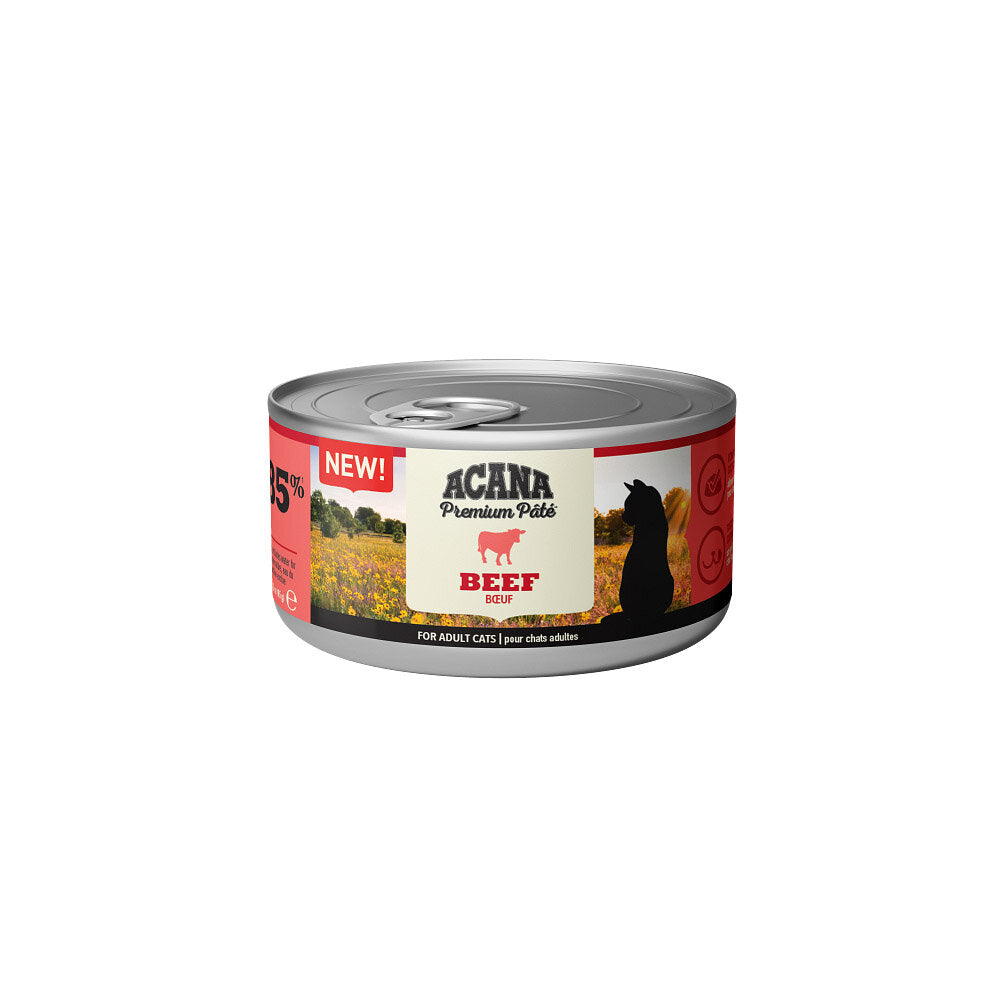 Acana Umido Gatto Premium Paté Manzo Lattina 85gr-2