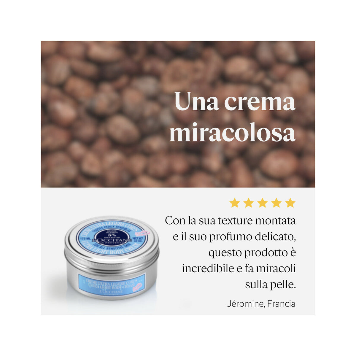 L'Occitane Crema Corpo Ultra Leggera Karitè 175ml-5