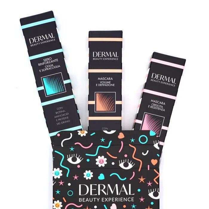 Dermal Mascara Trio Cofanetto Siero + Mascara Crescita + Mascara Volume-4