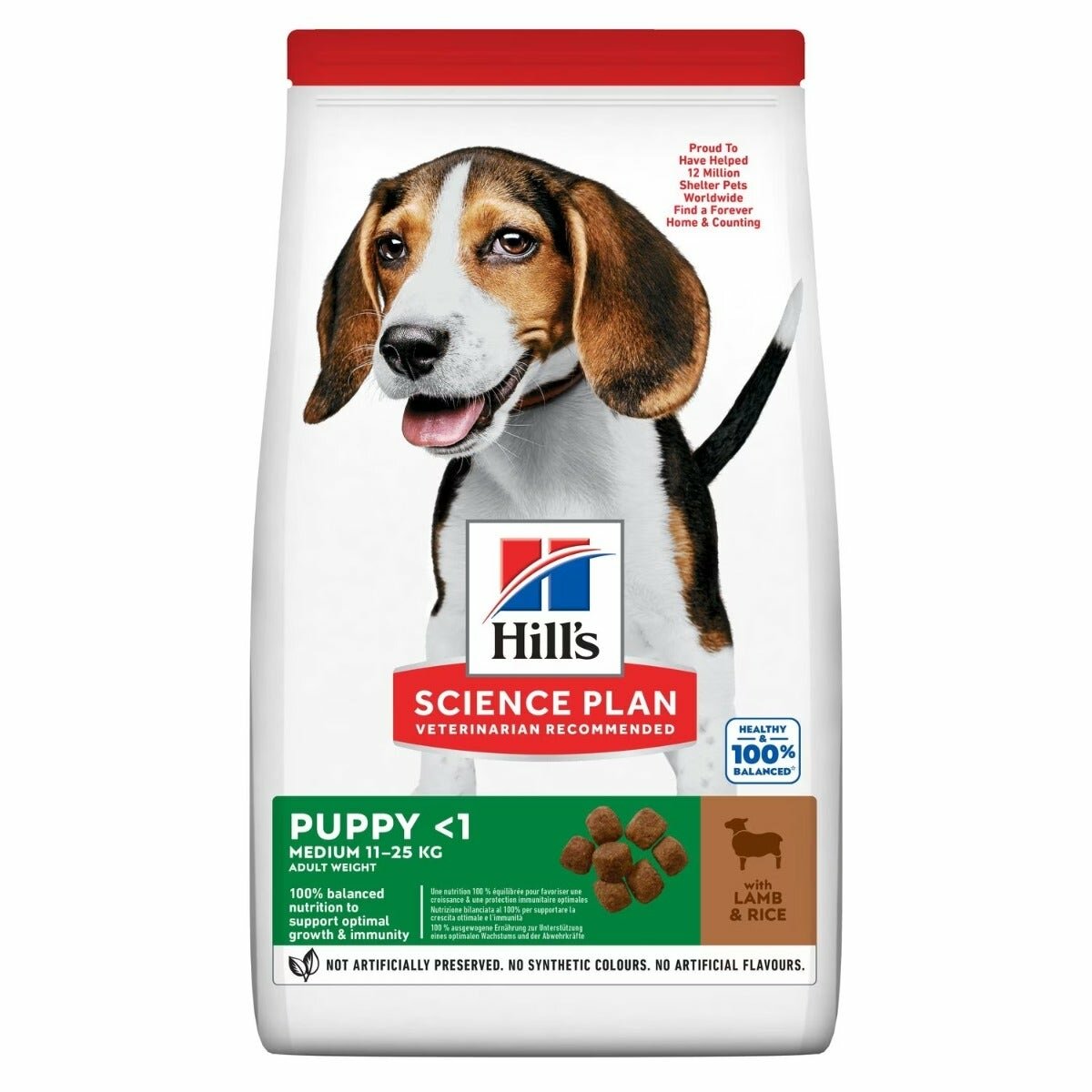 SP CANINE PUPPY LAMB&RIC M12KG-1