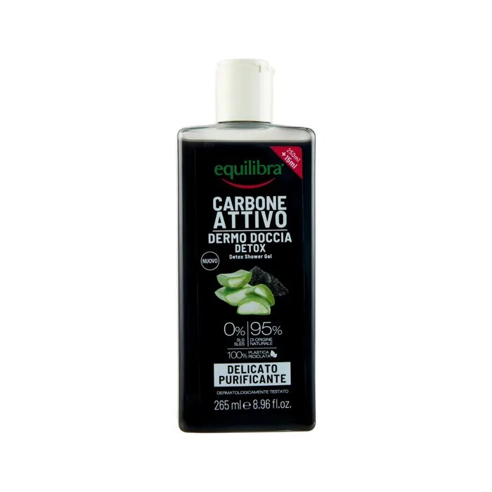 Equilibra Carbone Attivo Dermo Doccia Detox 265ml-1