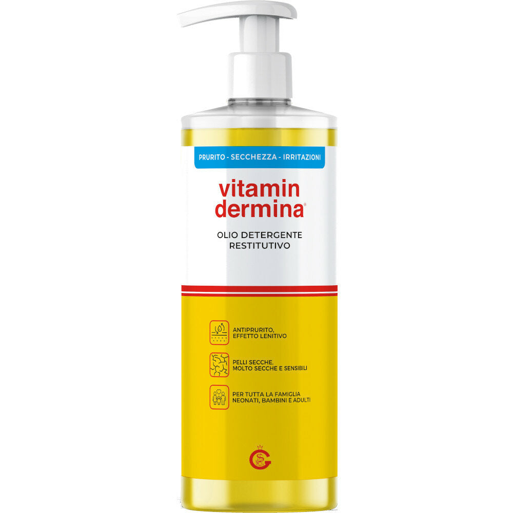 Vitamindermina Olio Detergente Restitutivo Viso/Corpo 500ml-2