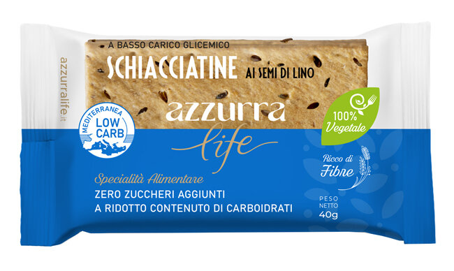 Azzurra Life Schiacciatine Ai Semi Di Lino 40g-2