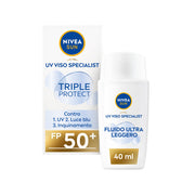 Nivea Sun Crema Viso Solare Triple Protection Fp50+ 40ml Crema Solare Viso in Fluido Ultra Leggero-13