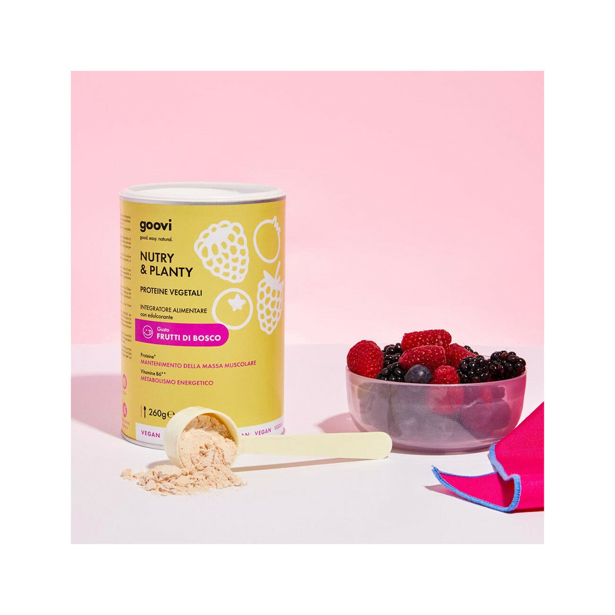 Goovi Proteine Vegetali Frutti Di Bosco 260g-2