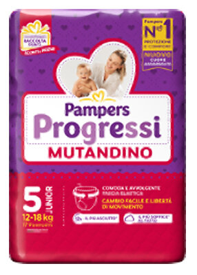 Pampers Progressi Mutandino Taglia 5 Junior (12-18 kg) 18 Pezzi-1