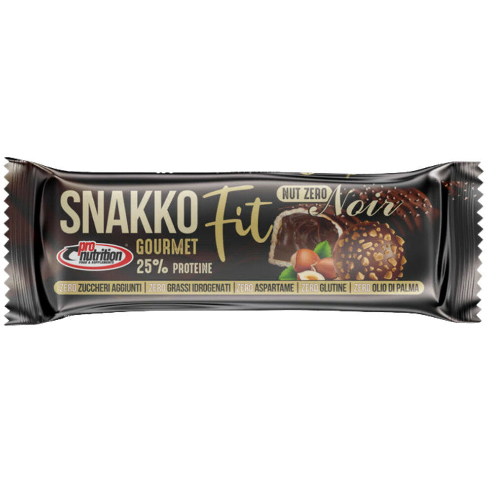 Pronutrition Snakko Nut Zero Noir barretta proteica gusto Dark Chocolate 30g-2
