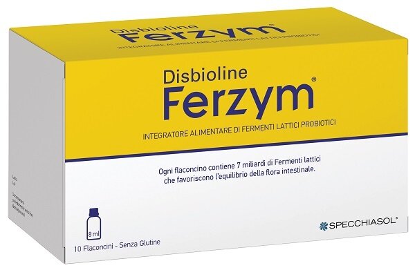 Disbioline Ferzym 10 Flaconcini Da 8ml-1