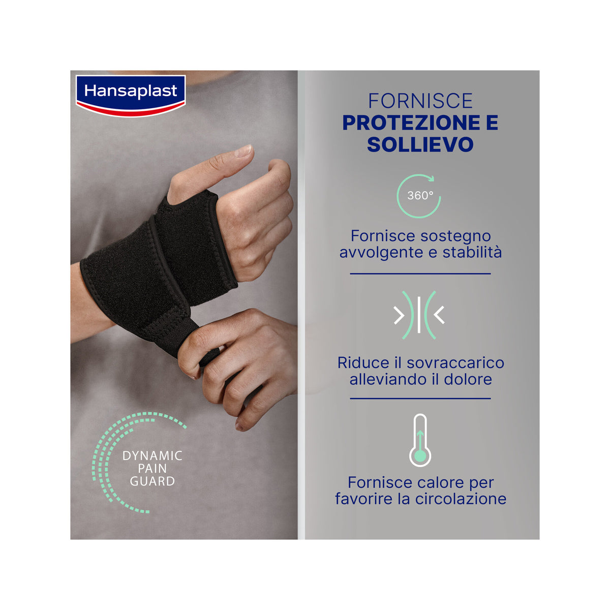 Hansaplast Sport Supporto Polso Polsiera Ortopedica Protezione E Sollievo Dal Dolore-3