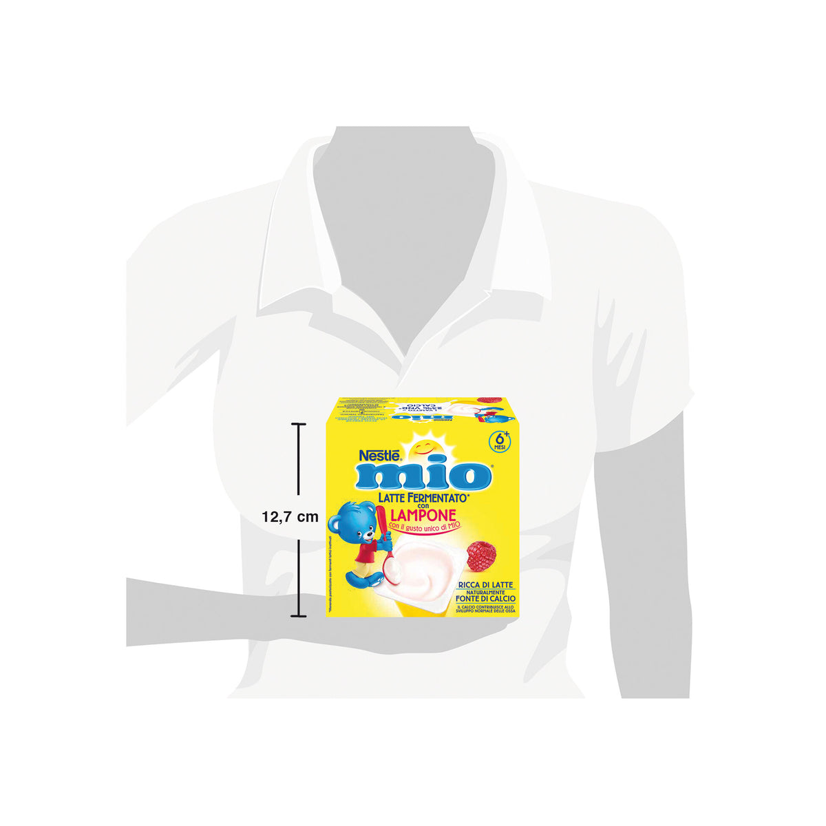 Nestlè Mio Merenda Latte Fermentato Lampone 4 Vasetti Da 100g-3