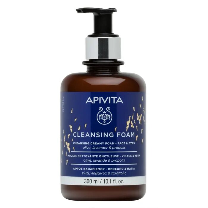 Apivita Mousse Detergente Viso all' Oliva Lavanda e Propoli Limited Edition 300ml-2