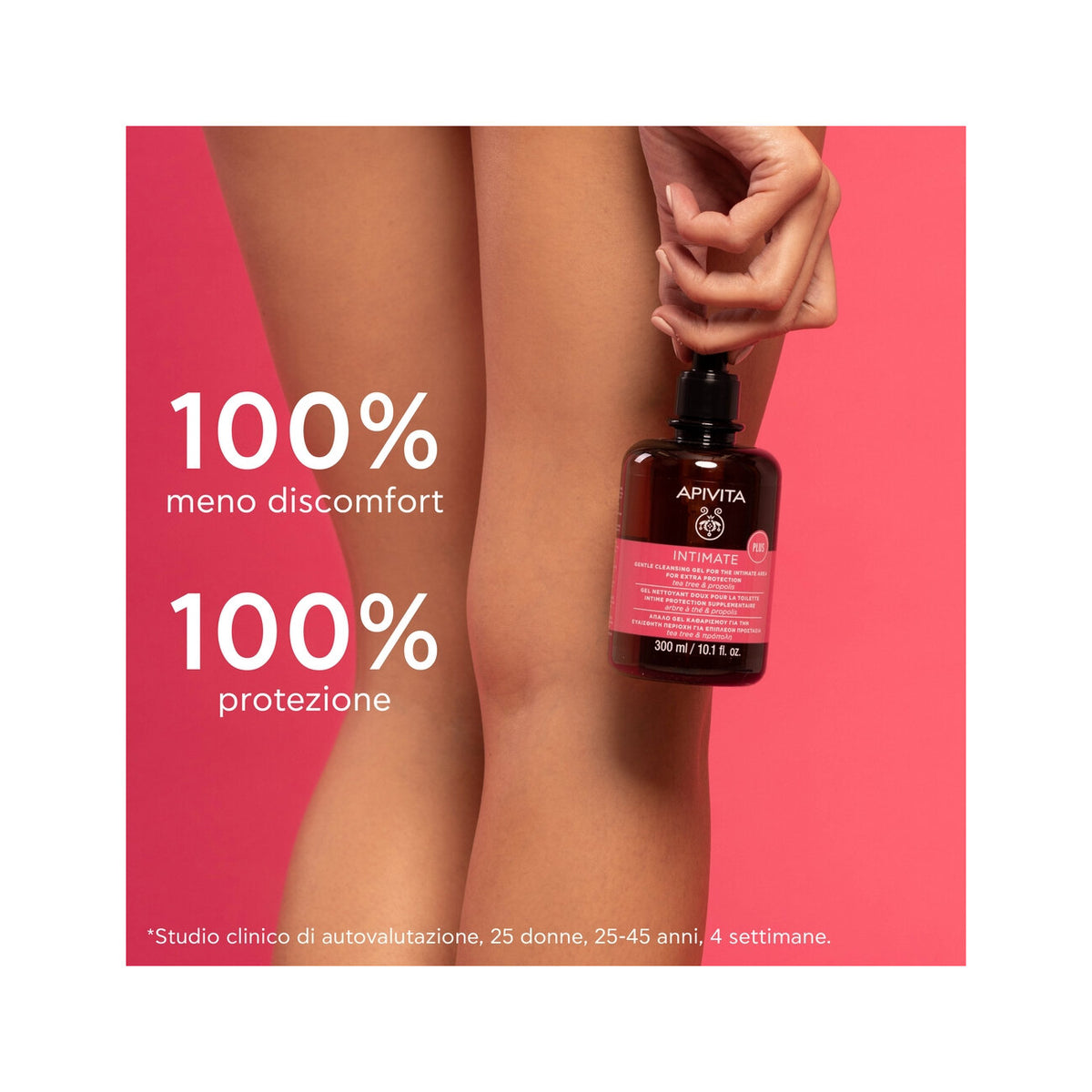 Apivita Intimate Plus Gel Detergente Intimo Extra Protezione 300ml-4