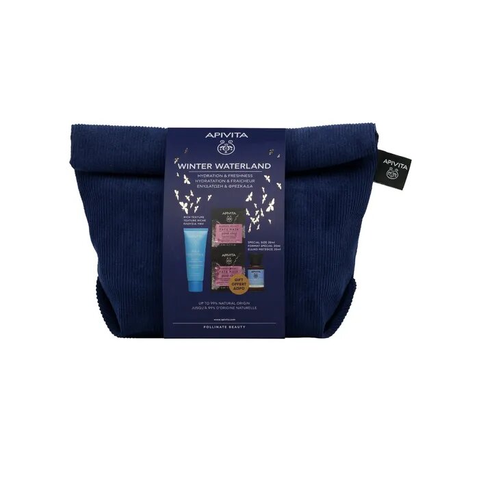 Apivita Cofanetto Aqua Beelicious Crema Comfort Idratante 40ml+Tonico Idratante 20ml+Maschera Argill-4