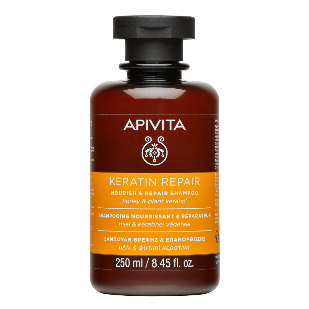 Apivita Keratin Repair Shampoo Nutriente Riparatore 250ml-3