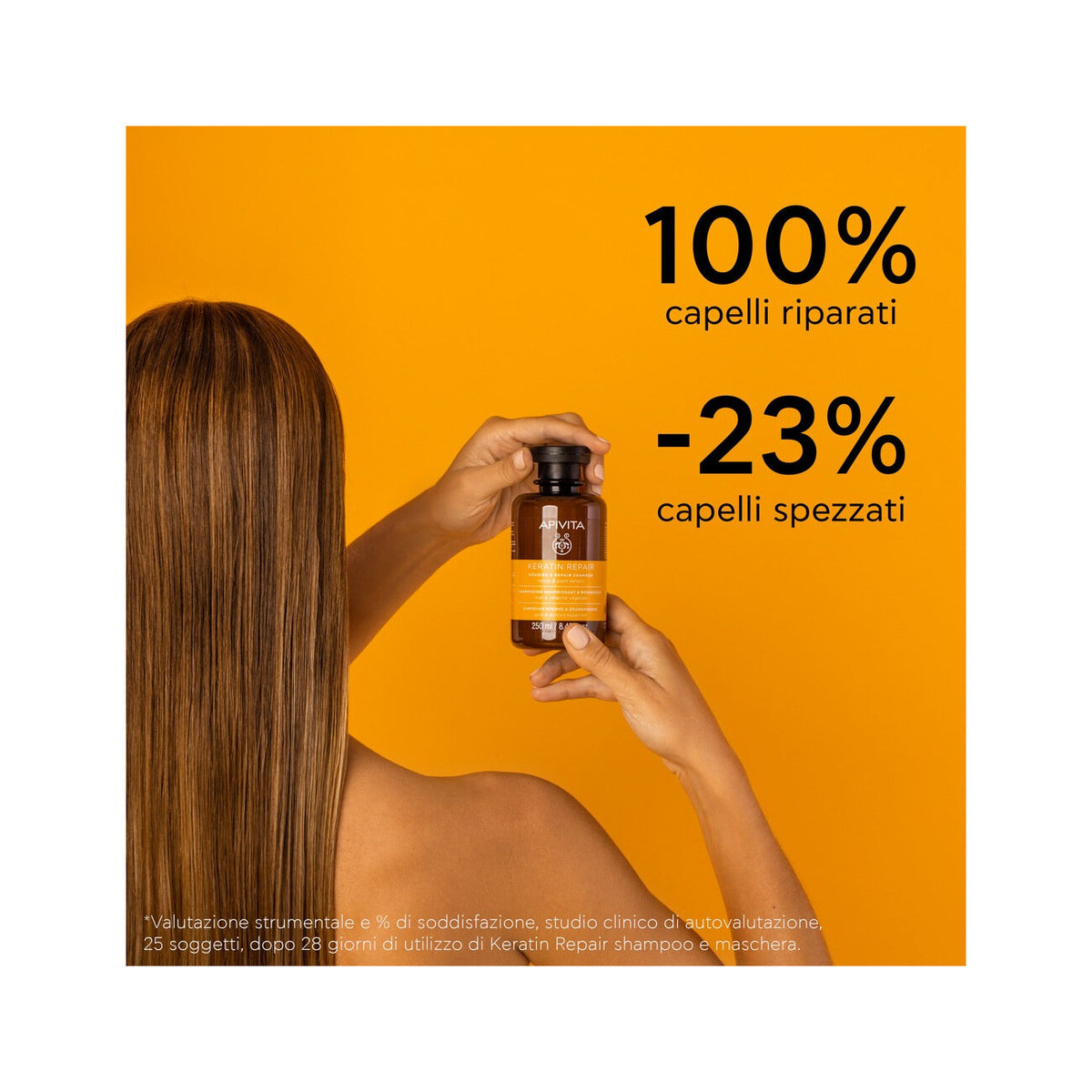 Apivita Keratin Repair Shampoo Nutriente Riparatore 250ml-4