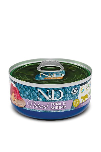 N&D Cat Natural Tuna & Shrimp 140g-1
