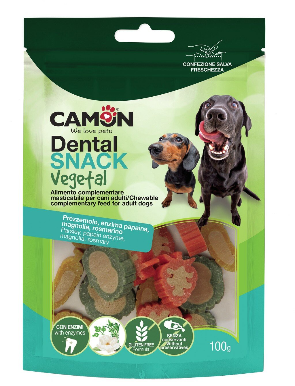Camon Dental Snack Enzyfruits Vegetali Per Cani 100g-1