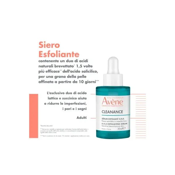 Avene Cleanance Siero Esfoliante A.H.A. 30ml-9
