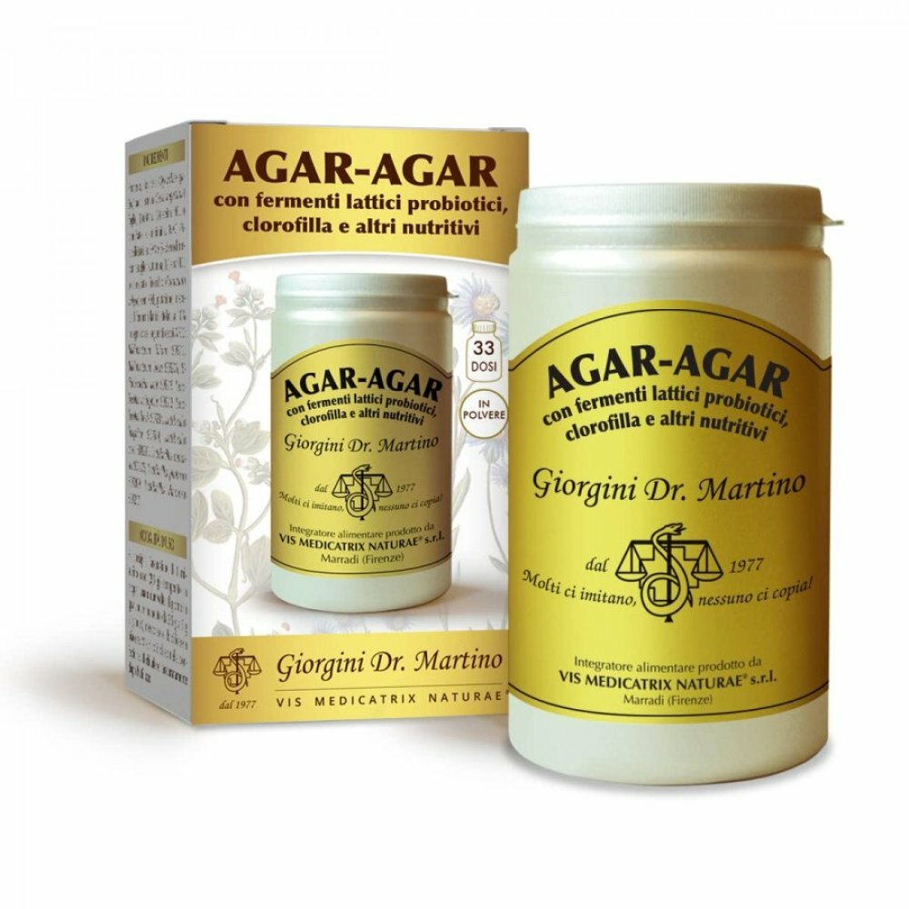 Dr Giorgini Agar Agar Fermenti Clorofilla Nutritivi Polvere Solubile 150g-1
