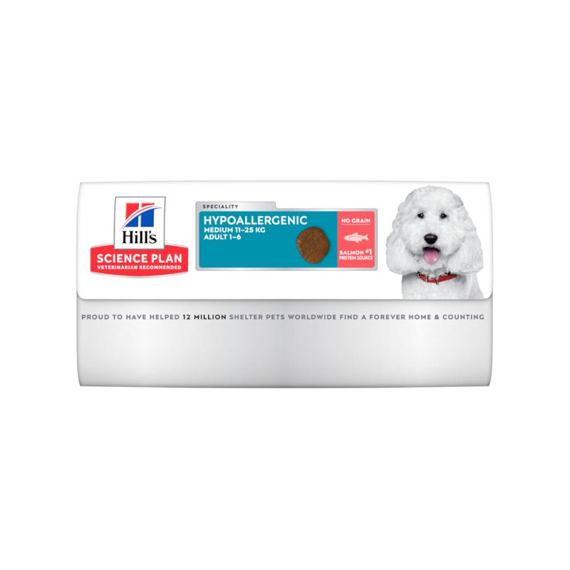 Hill's Science Plan Hypoallergenic Al Salmone Cibo Secco Cani Adulti Taglia Small Sacco 14kg-3