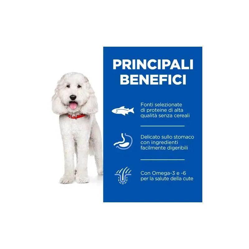 Hill's Science Plan Hypoallergenic Al Salmone Cibo Secco Cani Adulti Taglia Small Sacco 14kg-4