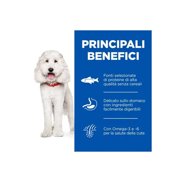 Hill's Science Plan Hypoallergenic Al Salmone Cibo Secco Cani Adulti Taglia Small Sacco 14kg-11