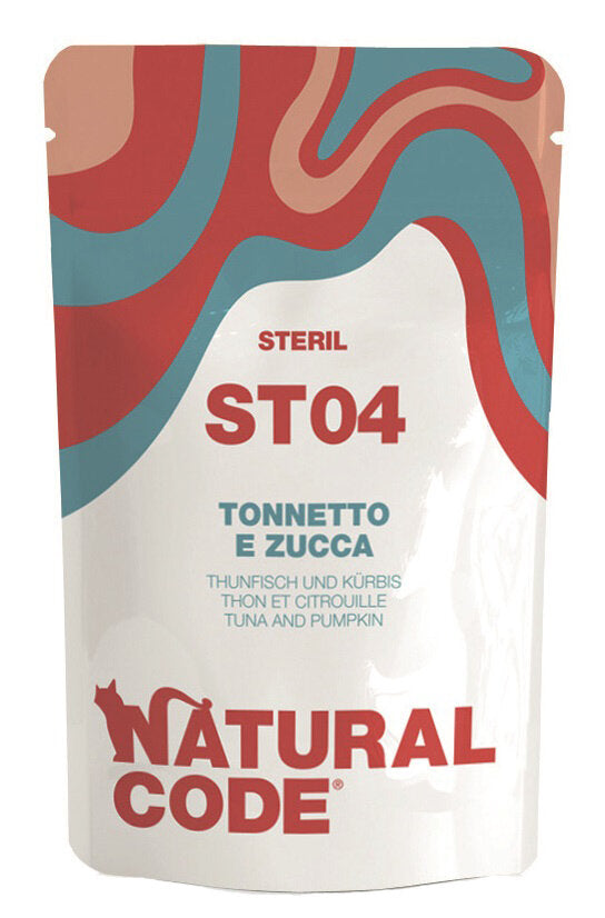 Natural Code ST04 Tonnetto E Zucca Gatti Adulti Sterilizzati Busta 70g-1