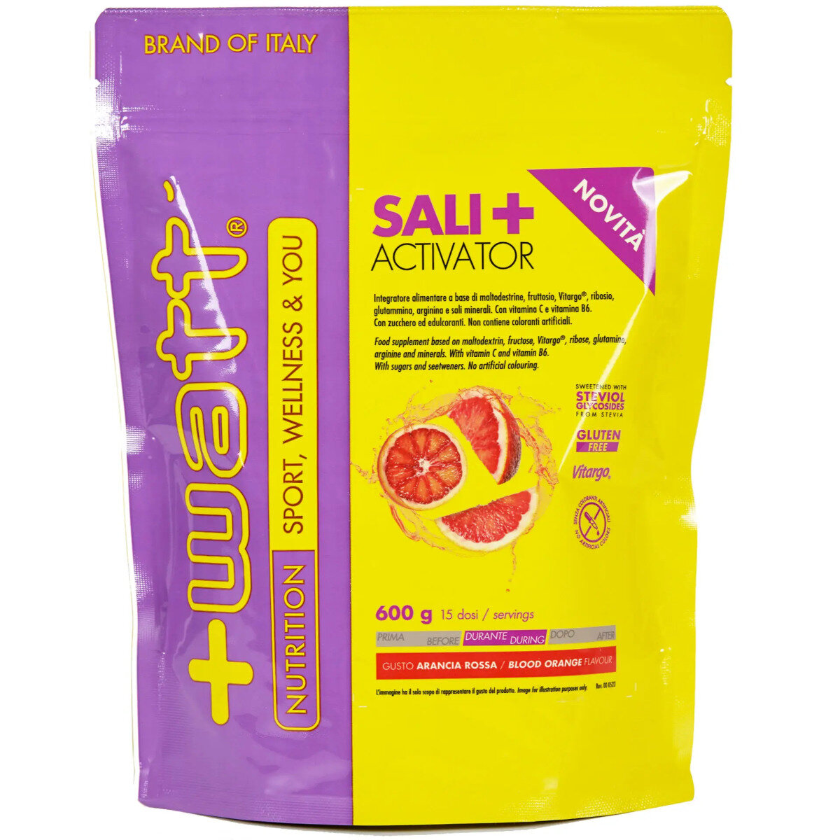 +Watt Sali+ Activator Gusto Arancia Rossa 750g-2