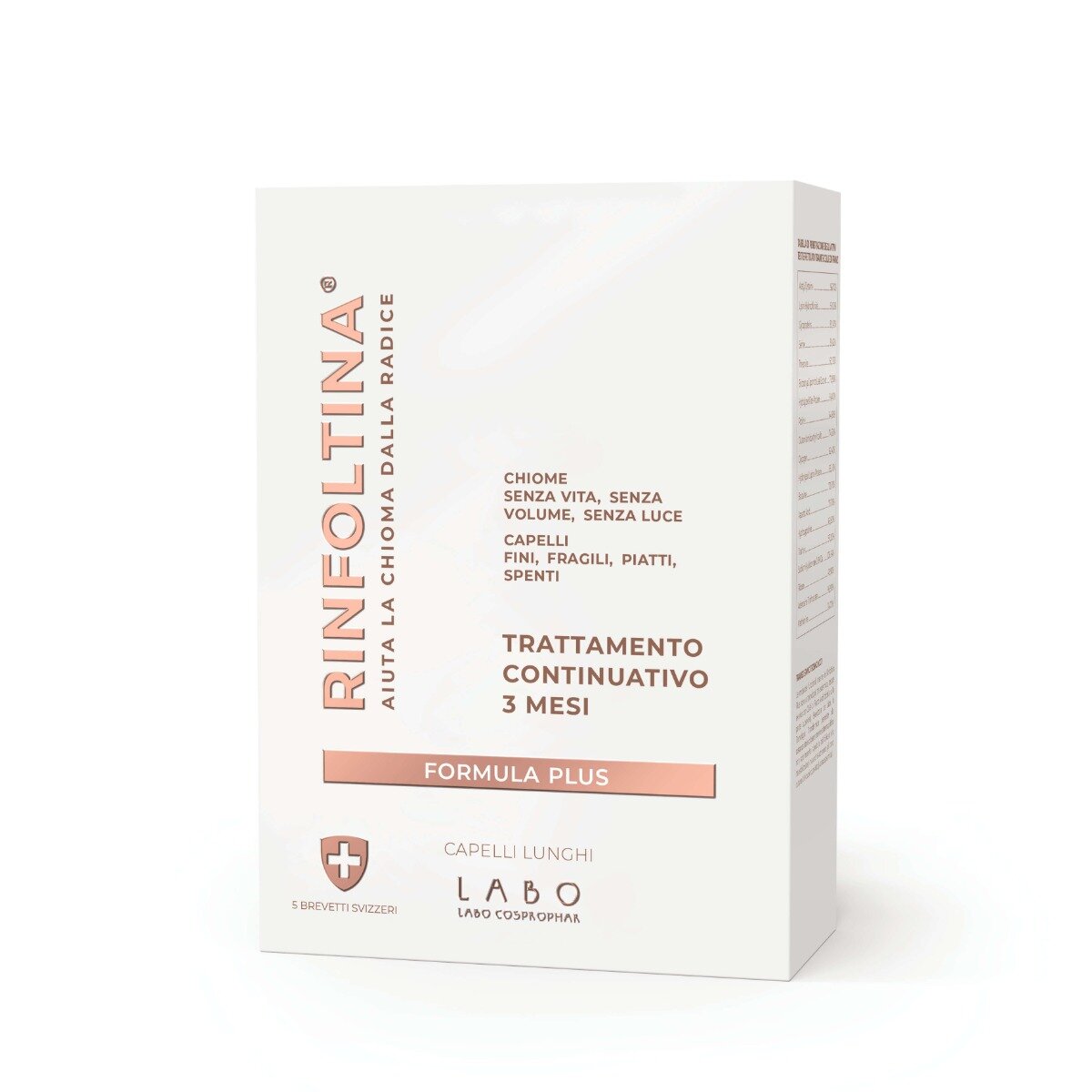Labo Rinfoltina Plus Trattamento Continuativo 3 Mesi Capelli Lunghi 100ml-1