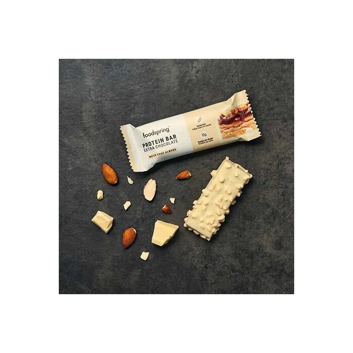 Foodspring Barretta Proteica Extra Cioccolato Bianco E Mandorle 45g-2
