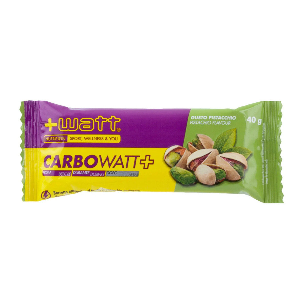 +Watt Carbowatt+ Barretta Energetica Gusto Pistacchio 40g-2