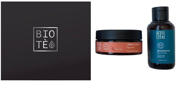 Biote' Kit 1 Bagno Doccia Fico D'india 100ml+1 Crema Corpo Papavero 100 ml-0