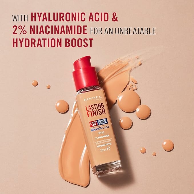 Rimmel Fondotinta Lasting Finish 35h Con Acido Ialuronico 160 Vanilla 30ml-6