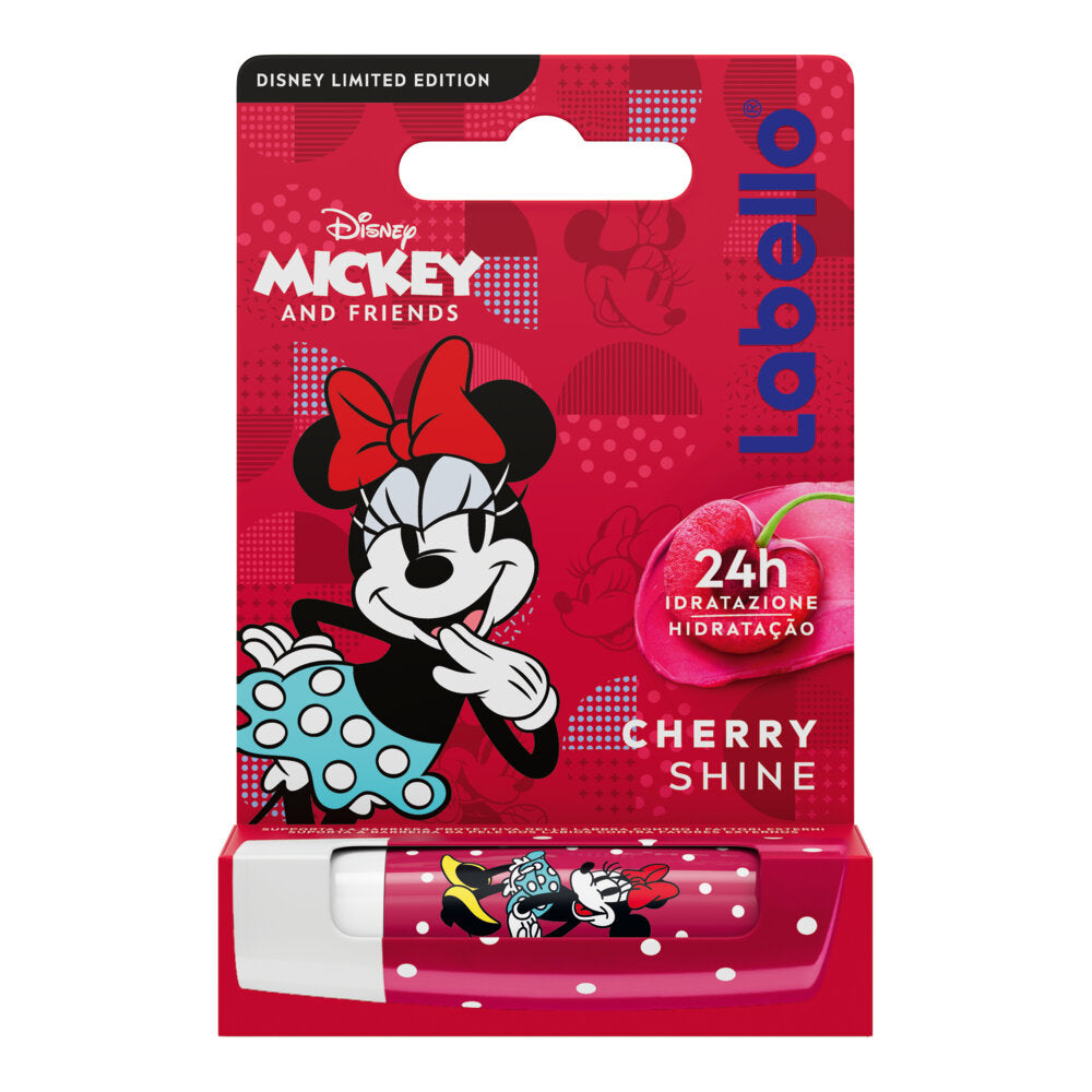 Labello Cherry Shine Disney Limited Edition Minnie Mouse Burrocacao Labbra Colorato Bambini 4,8g-1