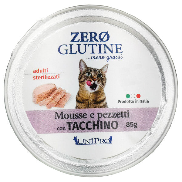 Unipro Zero Glutine Gatto Con Tacchino 85g-1
