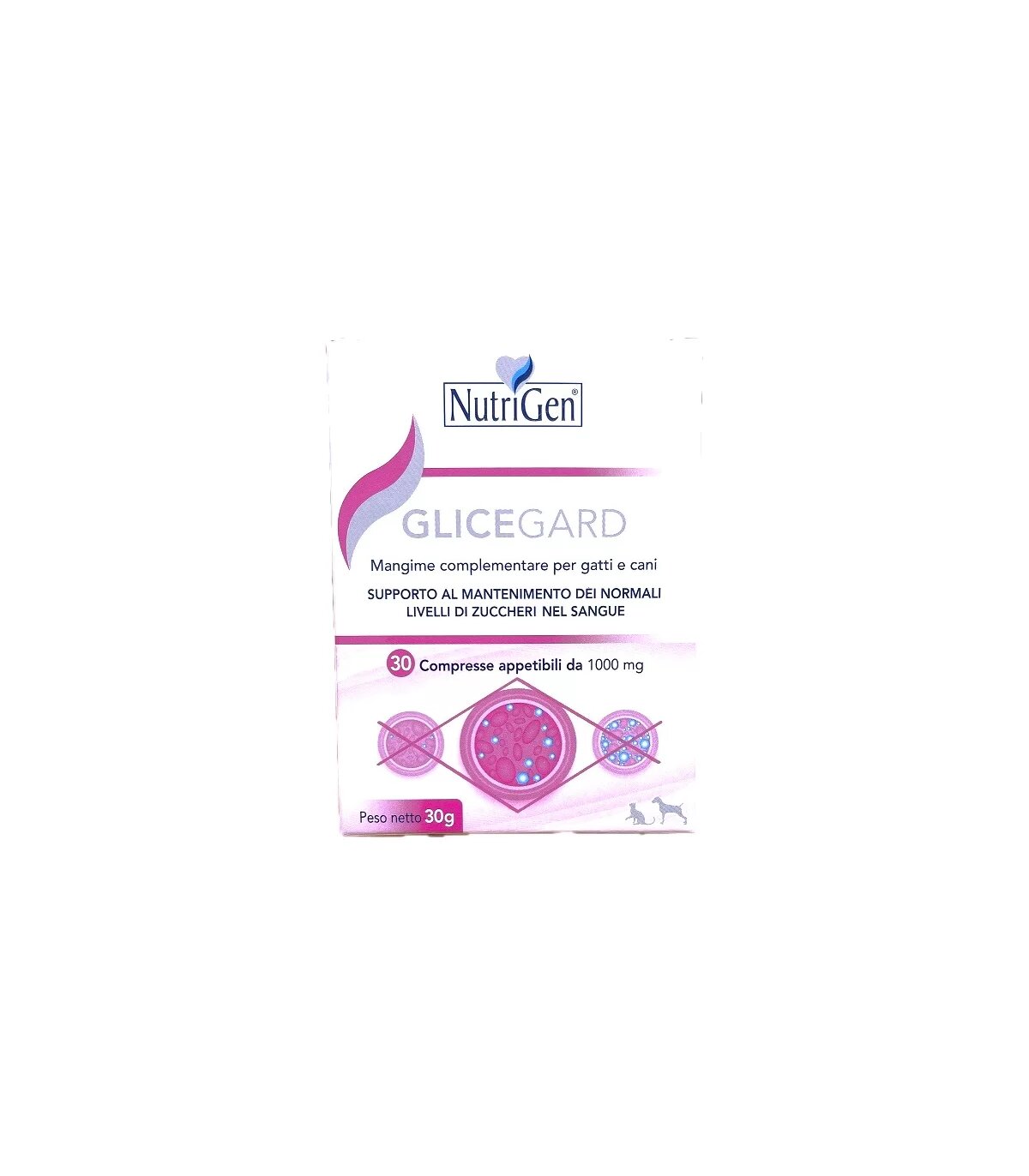 NutriGen Glicegard Cane e Gatto 30 Compresse-1