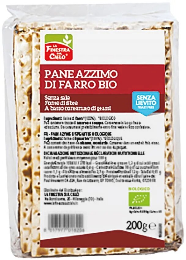 La Finestra Sul Cielo Pane Azzimo Di Farro Bio 200g-1