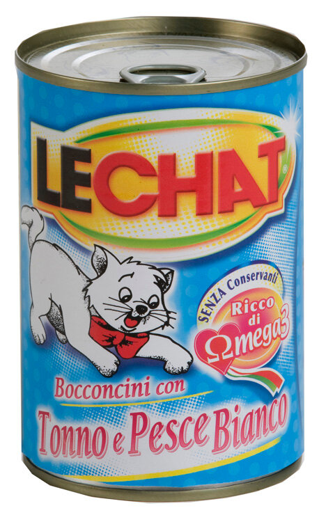 LeChat Bocconcini Al Tonno E Pesce Bianco Per Gatti Adulti 400ml-1