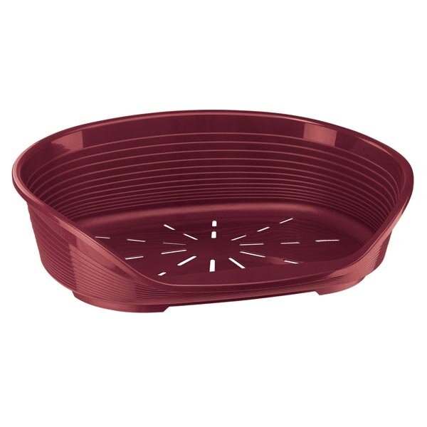 Ferplast Siesta Deluxe Cuccia Cani/Gatti in Plastica Bordeaux Misura 6-1