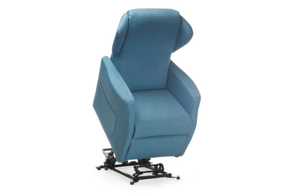 Mopedia Poltrona Elevabile Ninfea con Roller 4 Ruote 50mm PO401 Grigio-4