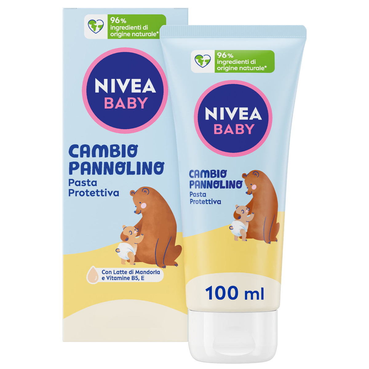 Nivea Baby Cambio Pannolino Pasta Protettiva 100 ml Crema Bambini Per Il Cambio Lenitiva-2