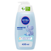 Nivea Baby Bagnetto Delicato 450 ml Detergente Neonato Per Una Detersione Delicata E Idratante-2