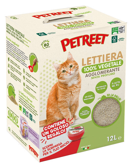 Petreet Lettiera Vegetale Neutra 12 Litri-1