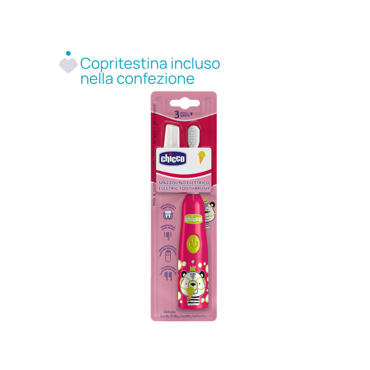 Chicco Spazzolino Elettrico Panda 3+ Anni 1 Pezzo-5